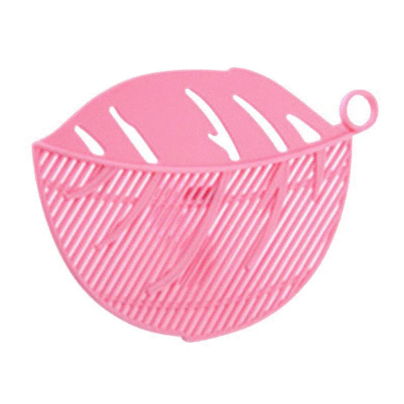Форма листа чистая промывка риса сито бобы горох очистки инструмент для приготовления пищи творческая посуда товары для кухни аксессуары гаджеты поставка - Цвет: Розовый