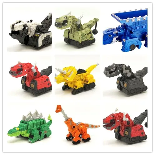 Dinotrux dinozaur samochód ciężarówka wymienny dinozaur zabawki samochód Mini modele nowe prezenty dla dzieci zabawki modele dinozaurów Mini zabawki dla dzieci