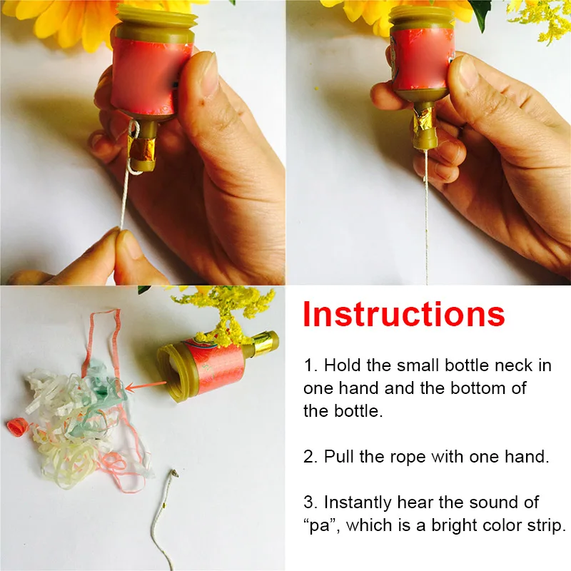 72Pcs Assorted Colourful Party Poppers Celebration New Year Wedding Birthday Party THIN889