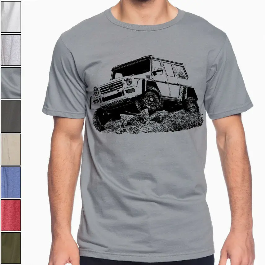 

Classic Mercedes G Class SUV Off Road SOFT Cotton T-Shirt Multi Colors & Sizes