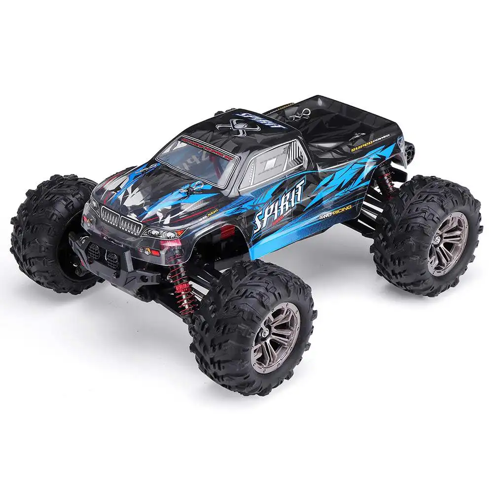 US $120.63 Xinlehong Q901 Rc Car 116 24g 4wd 52kmH Brushless Proportional Remote Control Vehicle Led Light Rtr Toys With Two Battery