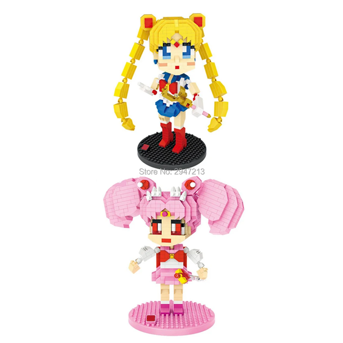 

hot LegoINGlys creators classic anime Sailor Moon Tsukino Usagi Small Lady Serenity Chibiusa mini micro diamond blocks toys gift