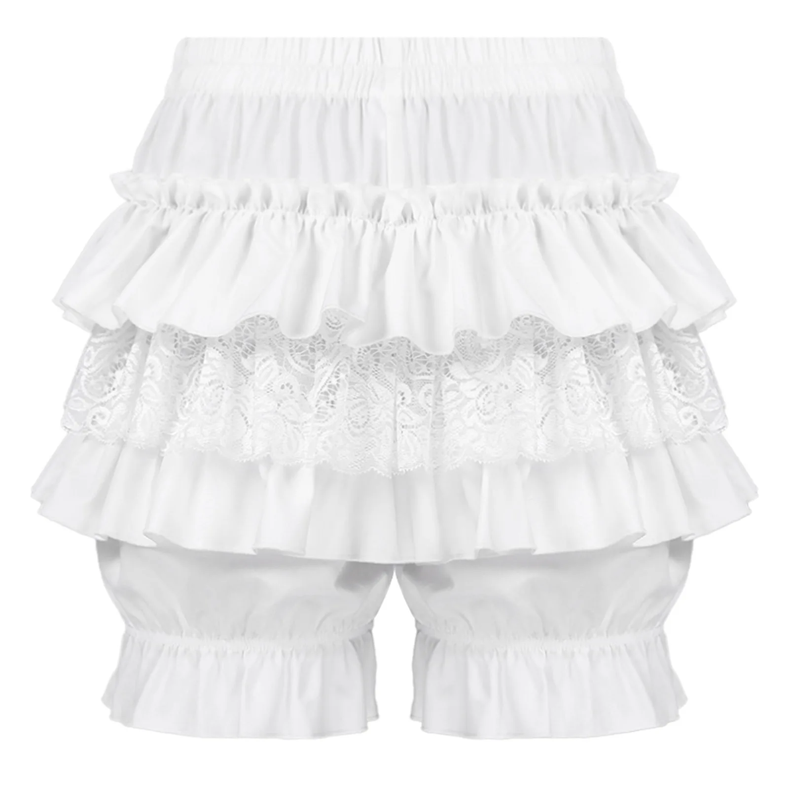 Ruffle Pumpkin Bloomers Women Teen Girls Lolita Victorian Steampunk Bloomer Shorts Kawayi Vintage Gothic Pantaloons