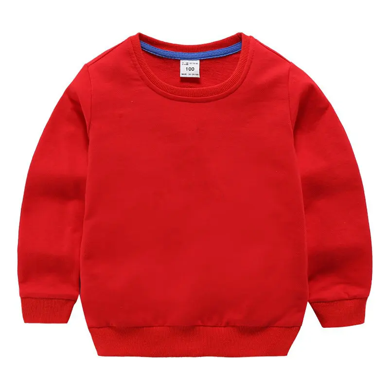 Свитер для малышей; детская одежда для мальчиков; Весна-Осень г.; пуловер с рисунком; Модная одежда для малышей; толстовки с круглым вырезом для девочек - Цвет: Красный