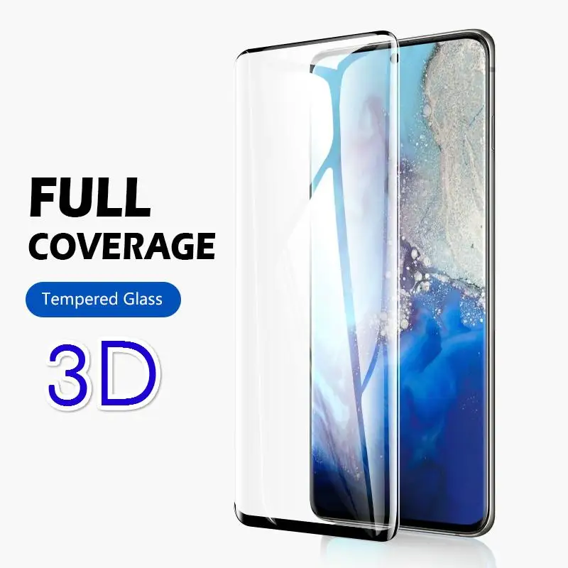 Оригинальное закаленное 3d стекло для Samsung Galaxy S20 Ultra S8 S9 Plus Защитное Note 9 8 S10E S10