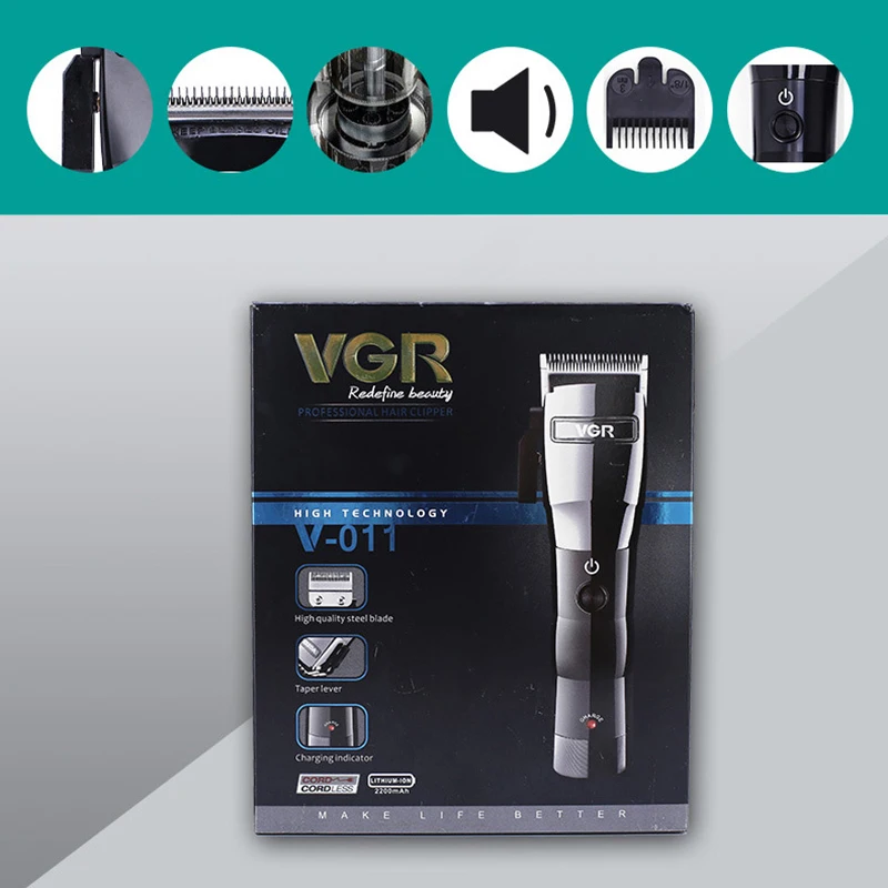Vgr V-011 электрическая машинка для стрижки волос, машинка для стрижки волос с европейской вилкой