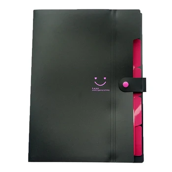 

A4 Paper Expanding File Folder Pockets Accordion Document Organizer ,Black