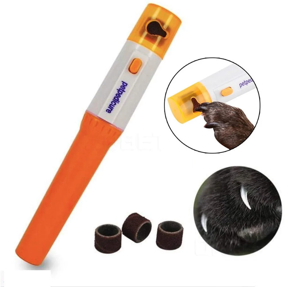 Electric Pet Nail Clipper Cat Painless Dog Nail Grinding File Kit Dogs Paw Nails Trimmer Pet Grinder Grooming Pedicure Tool