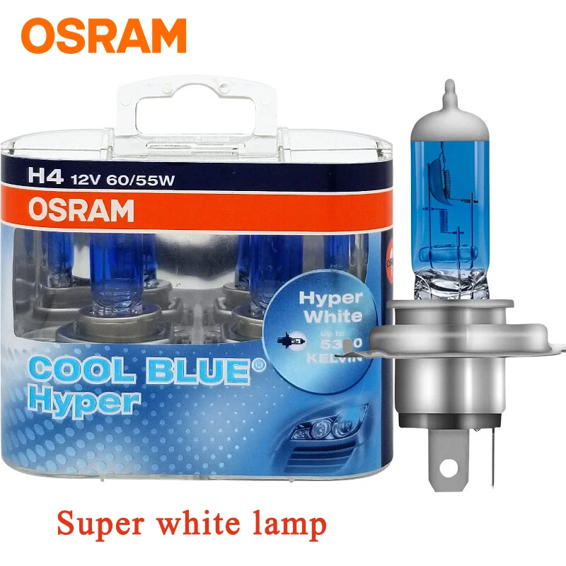 Osram h4 h1 h7 Белый светильник галогенный головной лампа для Santana Ford Focus Citroen Byd Chevrolet
