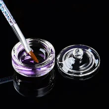 RBAN NAIL 1 шт стаканчик для ногтей прозрачная Хрустальная чаша акриловый порошок жидкий держатель блюдо салонное оборудование инструмент для дизайна ногтей