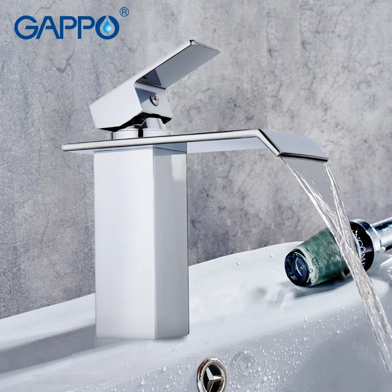 YG1001-2 GAPPO смеситель для воды кран для раковины кран для ванной комнаты смеситель для раковины с одним отверстием латунный кран водопад Туалет ванная комната краны - Цвет: YG1001-2