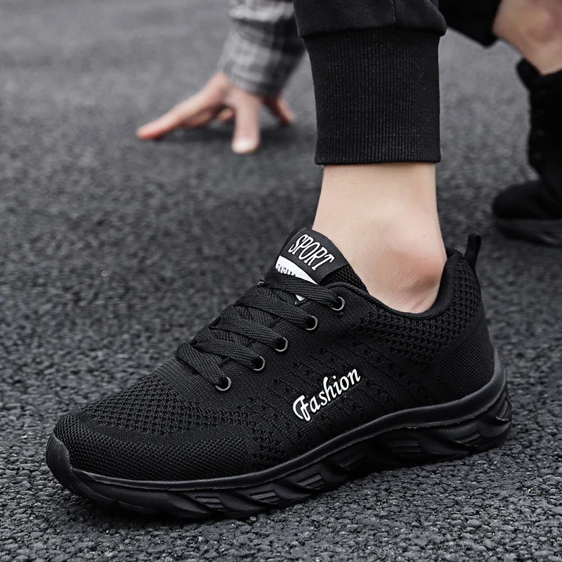 Мужские сетчатые кроссовки JUNJARM Повседневные Легкие дышащие Прогулочные на