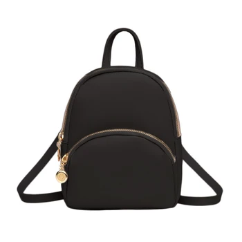 

PU Leather Small Backpack For Teenage Girls Fashion Leisure Zipper Shoulder Bag Knapsack Mini Female School Backpack