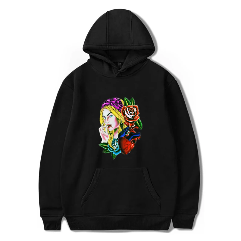 Pullovers Hoodie 9 Дневники вампира, толстовки с длинным рукавом, пуловеры, свитшоты, женские повседневные толстовки с капюшоном, кавайные корейские худи в стиле Харадзюку, хип-хоп - Цвет: Pullovers Hoodie 9