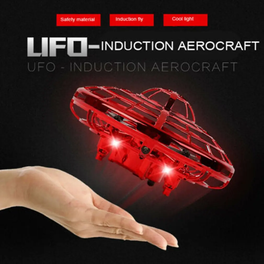 Mini Flying Helicopter Ufo Rc Drone Hand Sensing Aircraft Electronic Model Quadcopter Flayaball Toys Small Drohne For Children