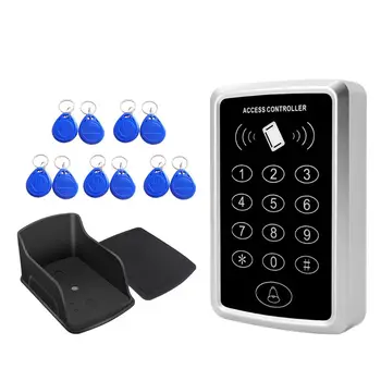 

RFID Keypad Access Control System Keyboard Waterproof Cover Keyfobs Door Opener