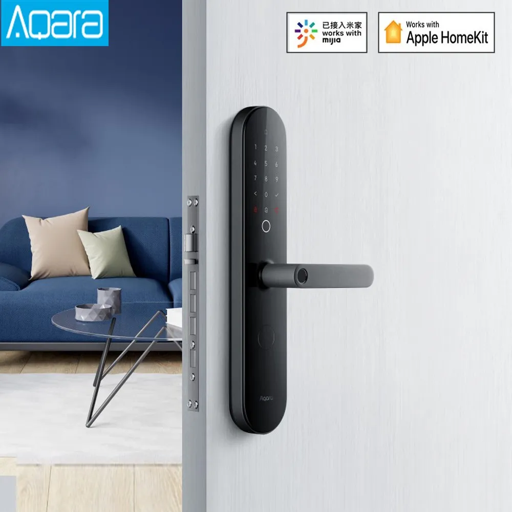 Low Price  Aqara Smart Door Lock N100 Fingerprint Bluetooth Password Unlock Works with Mijia Apple HomeKit Sma 