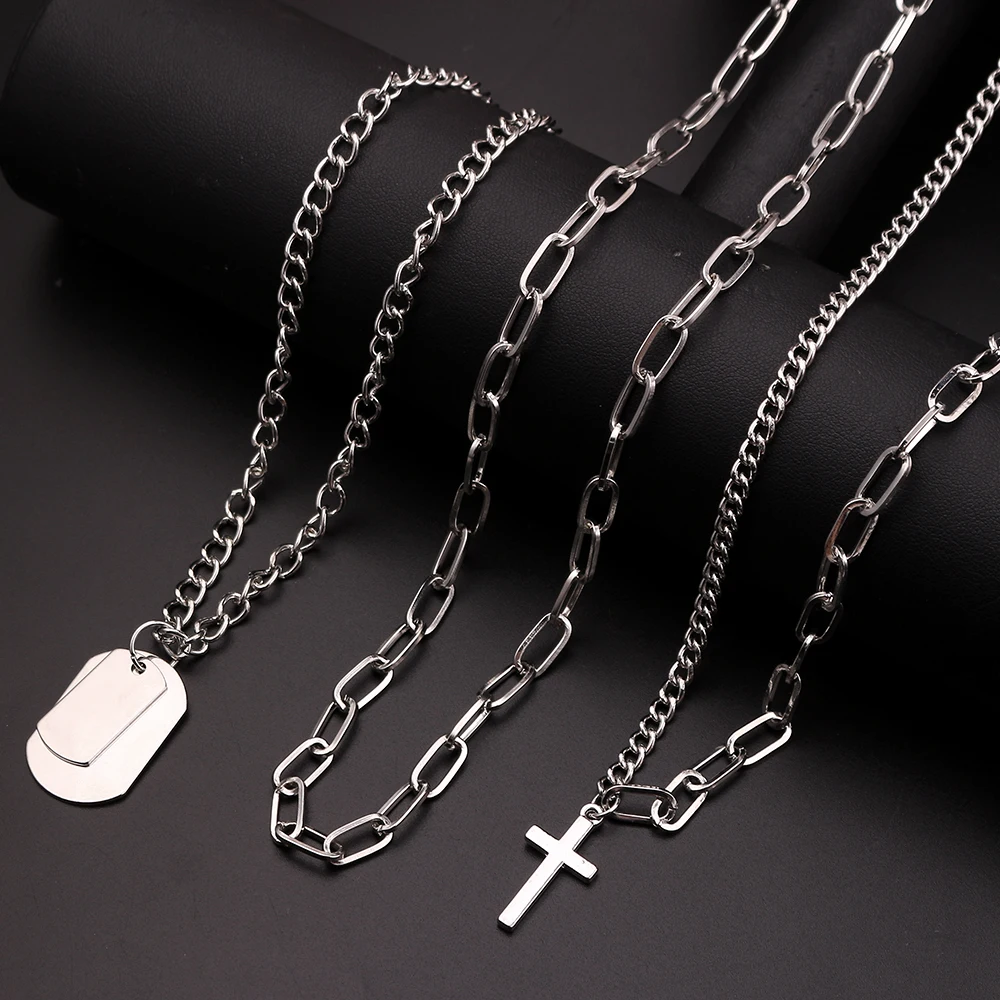  Necklace Punk Style Barbed Wire Chain Cheap JKP4465