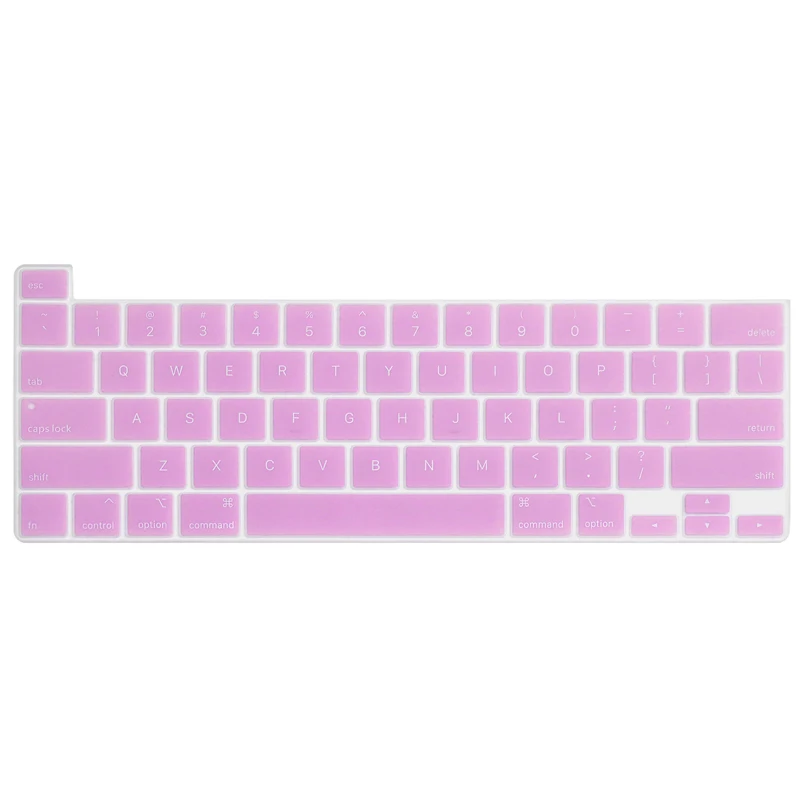 Lavender Американский стиль клавиатура протектор для Macbook Pro 16 дюйм чехол для клавиатуры A2141 Силиконовая Водонепроницаемая клавиатура - Цвет: Lavender