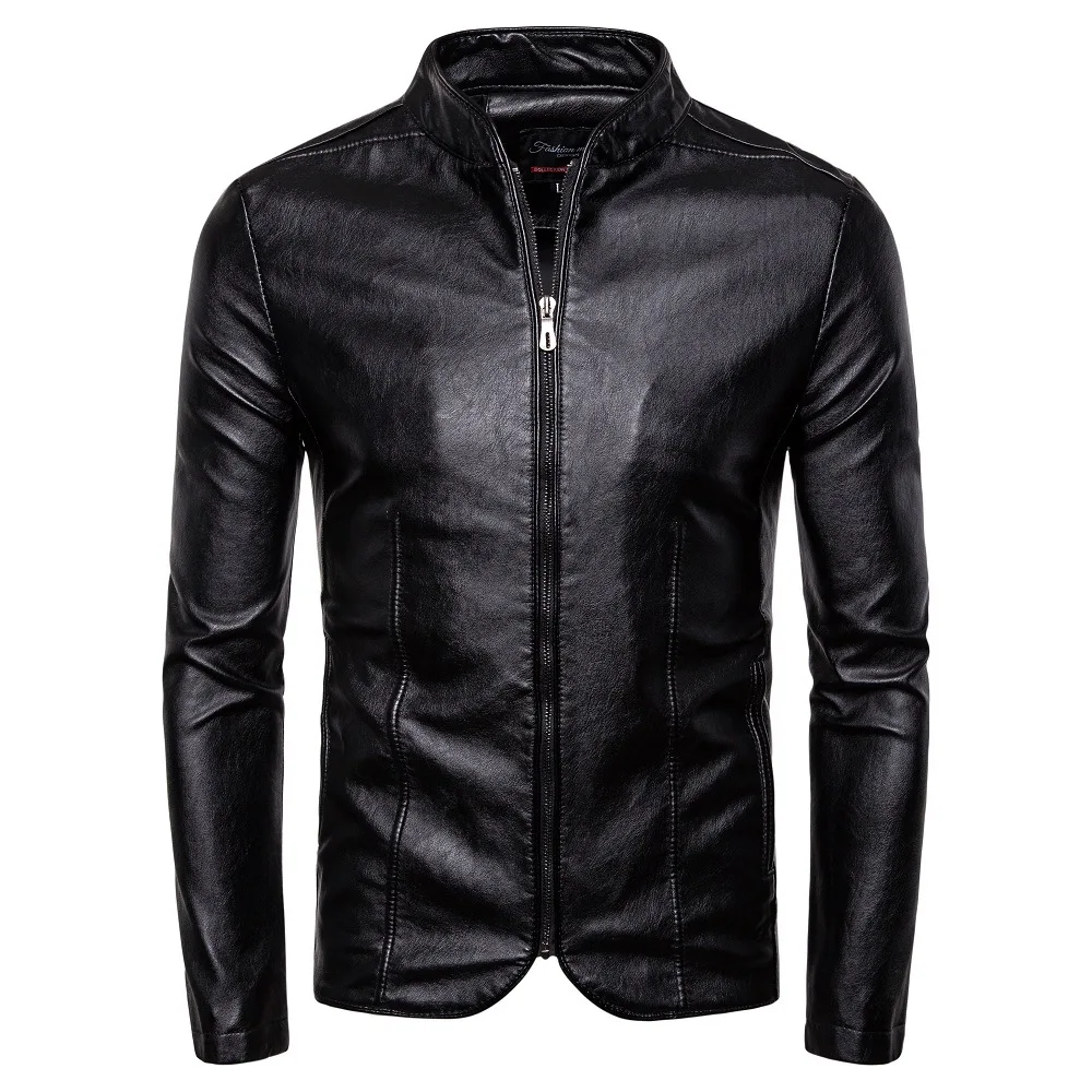 

Purchasing Agents 2019 Spring And Autumn New Style Men Stand Collar Locomotive Large Size Casual Leather Coat Jacket