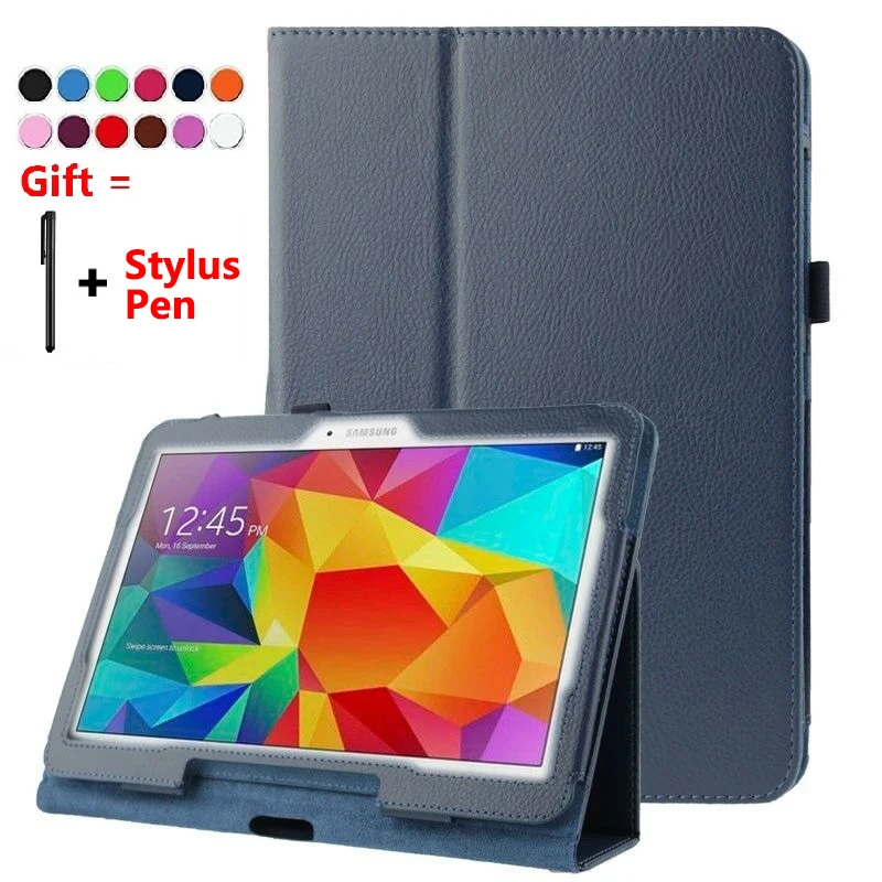 Ультра тонкий чехол для Samsung Galaxy Tab 4 10 1 SM-T530 SM-T531 SM-T535 ''с Авто Режим