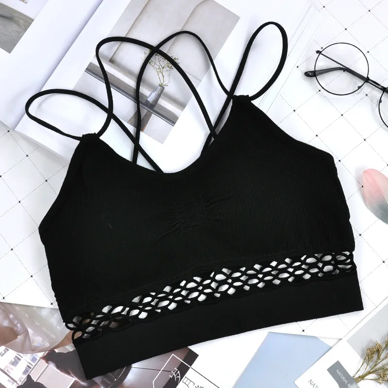 Sexy Tube Top Woman Bra Sexy Lingerie Female Fitness Top Cross Strap Seamless Underwear