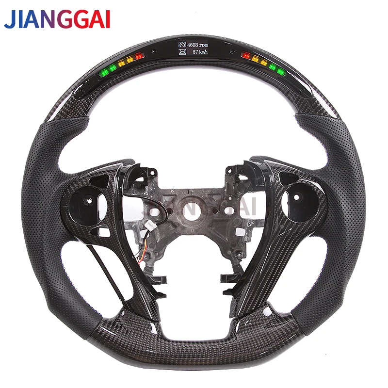 Carbon Fiber Led Steering Wheel Fit For Honda Accord 9th 20132017