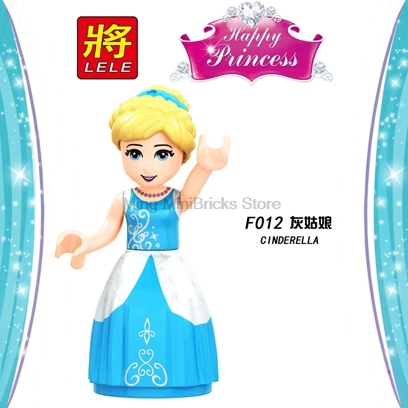 

Single Sales F012 Friend Series Princess Toys & Hobbies Cinderella Compatible city Block Friends Blocks Girl Toy Learning Gifts