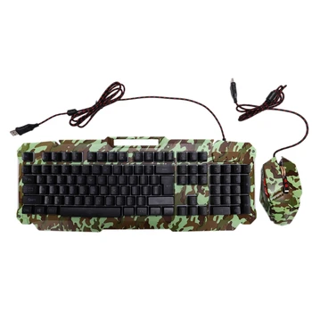 

Mechanical Keyboard RGB Backlit USB Wired Gaming Keyboard Imitation Mechanical Feel 104 Keys Waterproof Computer Game Keyboards