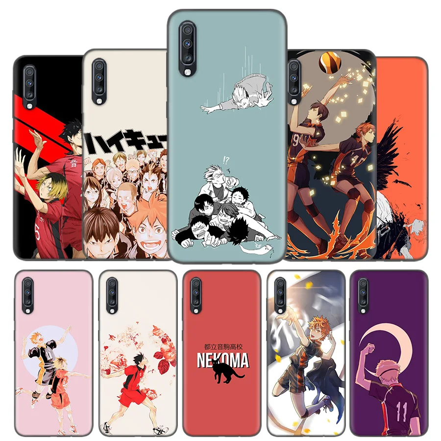 

Silicone TPU Case Cover For Samsung Galaxy A50 A80 A70 A60 A40 A30 A20 A20e A10 A9 A8 A7 A6 Plus 2018 Note 10 9 8 Haikyuu Nekoma