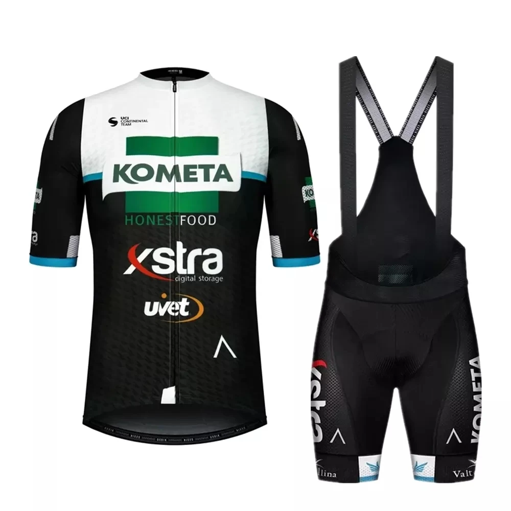 

KOMETAING 2020 pro team men cycling jersey sets short sleeve bike jersey Clothing Set MTB ropa ciclismo hombre traje conjuntos