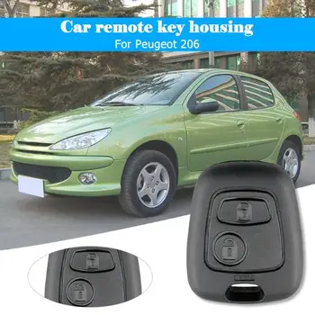 

VODOOL 2 Button Replacement Remote Control Fob Key Case Shell For Peugeot 206 Remote Key Shell For Toyota AYGO Car Accessories