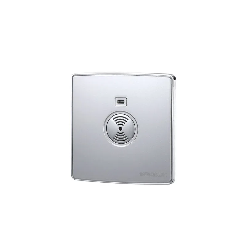 

Manufacturers Direct Selling H6 Silver Mirror Steel Frame Structure Switch Socket Panel Sound And Light Control Time Delay Switc