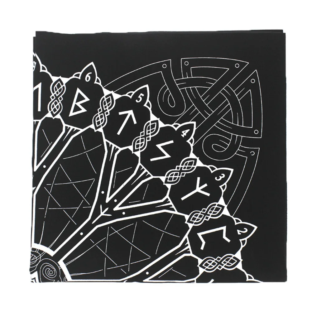 Desktop Flannel Cover Astrology Professional Playing Cards Divination Entertainment Altar Board Game Tarot Tablecloth 49x49cm