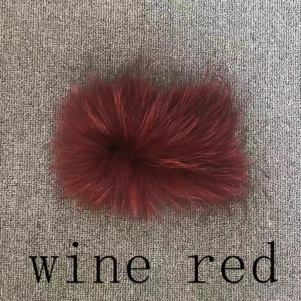 wine red QIUCHEN PJ19017 зимняя куртка женская парка пальто из натурального меха енота зимнее женское пальто куртка-бомбер уличная одежда - Цвет: wine red