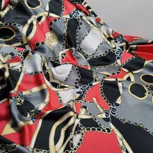 Вечернее платье атласная Ретро цепь Дворцовый стиль ткань креп-сатин Мягкий DIY шитье ремесло Глянцевая Пижама ткань