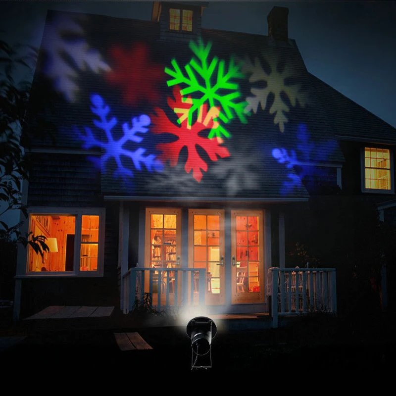 

Laser Projector LED Outdoor Christmas Santa Claus Snowflake Magic Stage Effect Light Party New Year Waterproof Garden Home Decor