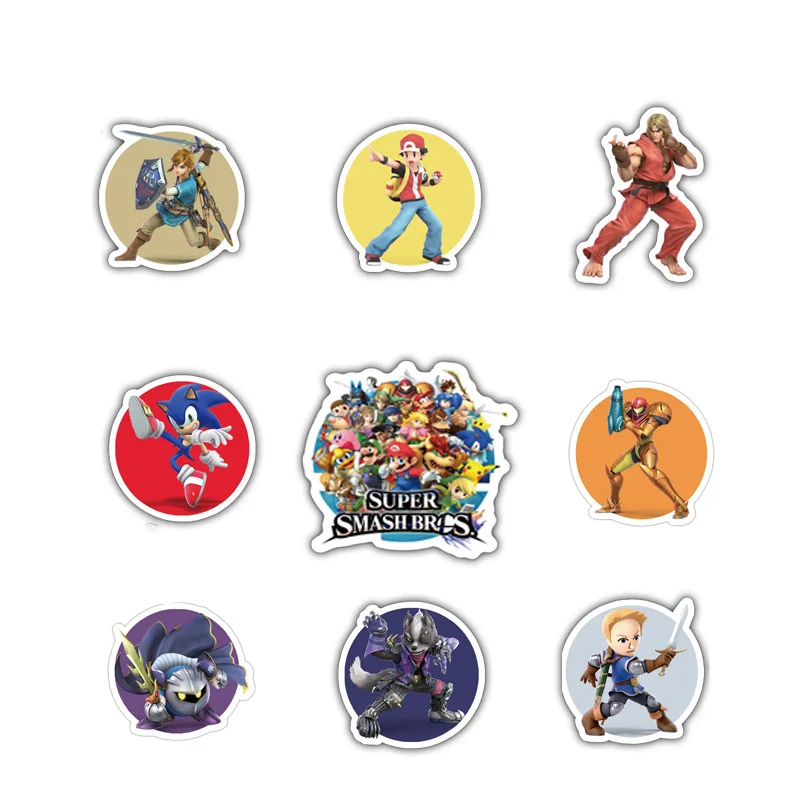 50pcs waterproof Super Mario Bros anime Graffiti Stickers for Game Luggage Laptop Decal Skateboard Moto Guitar car Sticker