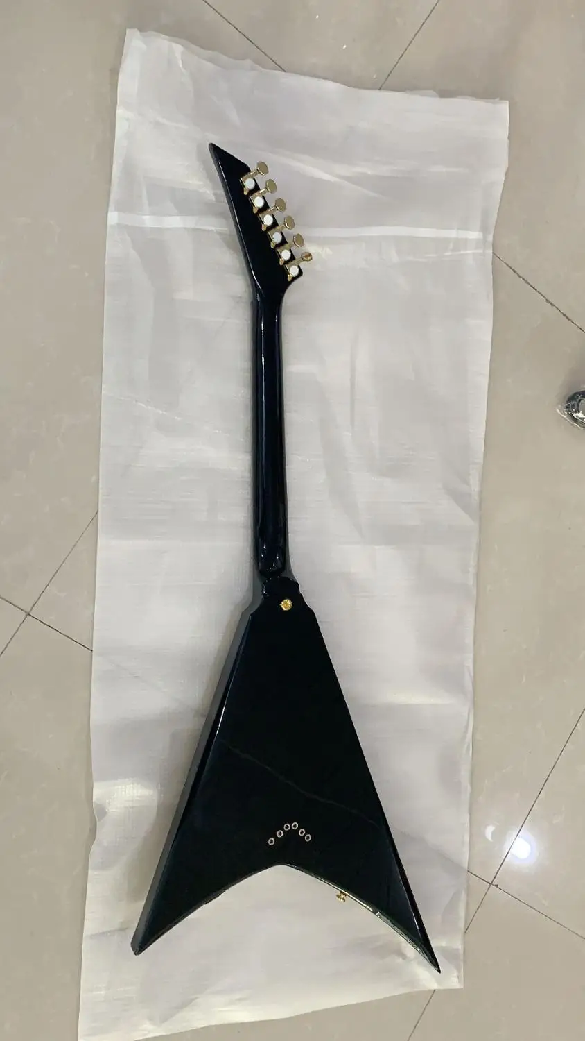 Бесплатная доставка новое поступление 6 струнная электрическая гитара FV черная