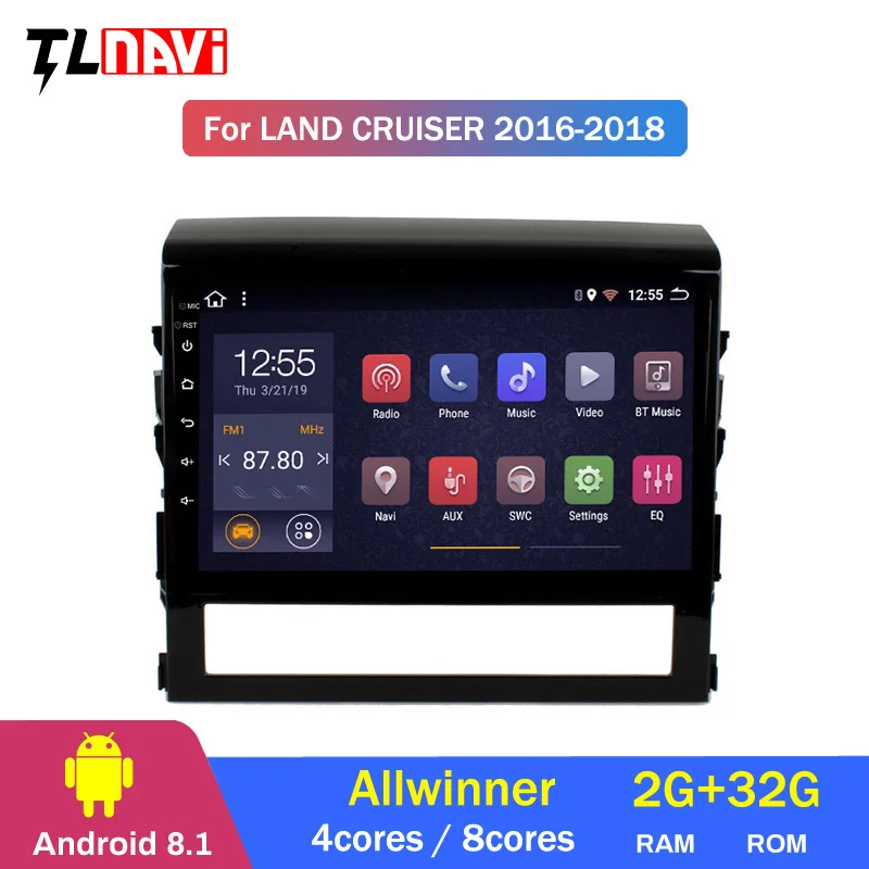 10.2\ Android 8.1 for Toyota Land Cruiser 200 LC200 LC 200 GX 2016-19 Car DVD Player GPS Navigation Radio BT Tape Recorder 10.2\ Android 8.1 for Toyota Land Cruiser 200 LC200 LC 200 GX 2016-19 Car DVD Player GPS Navigation Radio BT Tape Recorder