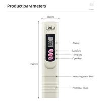 Portable Pen Portable Digital Water Meter Filter Measuring Water Quality Purity Tester TDS Meter 15%Off 2