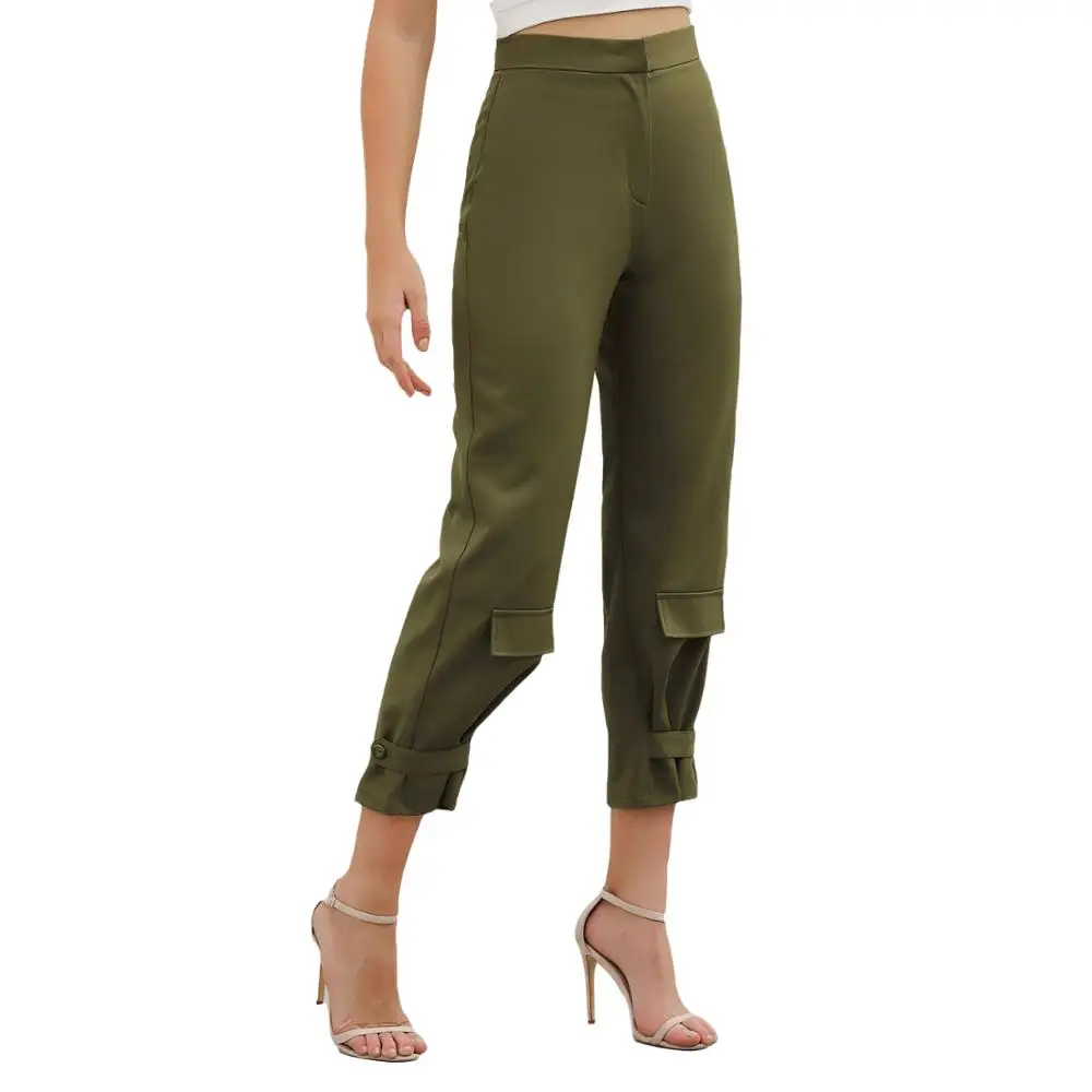 

Echoine pants for women High-waist stitching pocket overalls casual trousers female streetwear sweatpants joggers clothes ladies