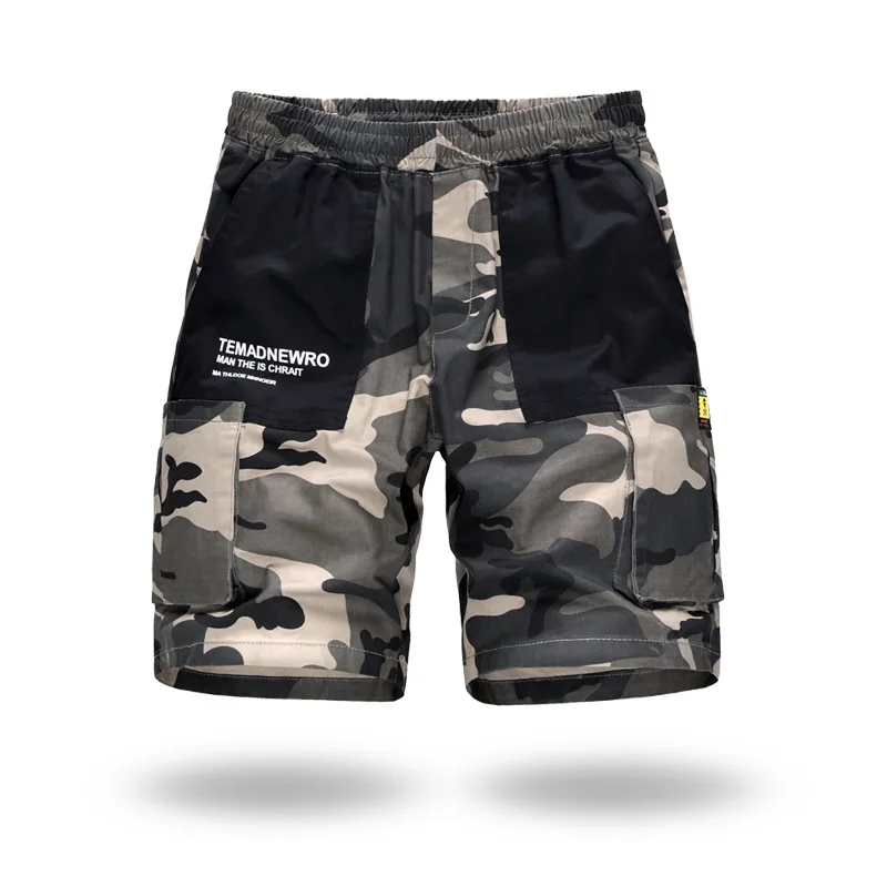 

Cargo Shorts Men Summer Military Tactic Camouflage Multi-Pockets Pants Men Bermuda Cotton Short Trousers Men Streetwear x124