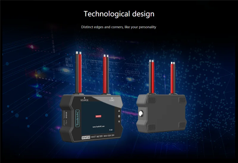 ToolkitRC WM150 150A 50 в Ватт метр анализатор мощности TFT 2,4 дюймов ЖК-дисплей тестер напряжения тока PWM выход для радиоуправляемого дрона