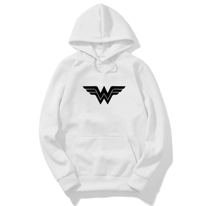 Wonder Woman толстовки с капюшоном и принтом пуловеры унисекс модные хлопковые толстовки с длинным рукавом Женские Мужские повседневные толстовки Harajuku - Цвет: hoodie 1