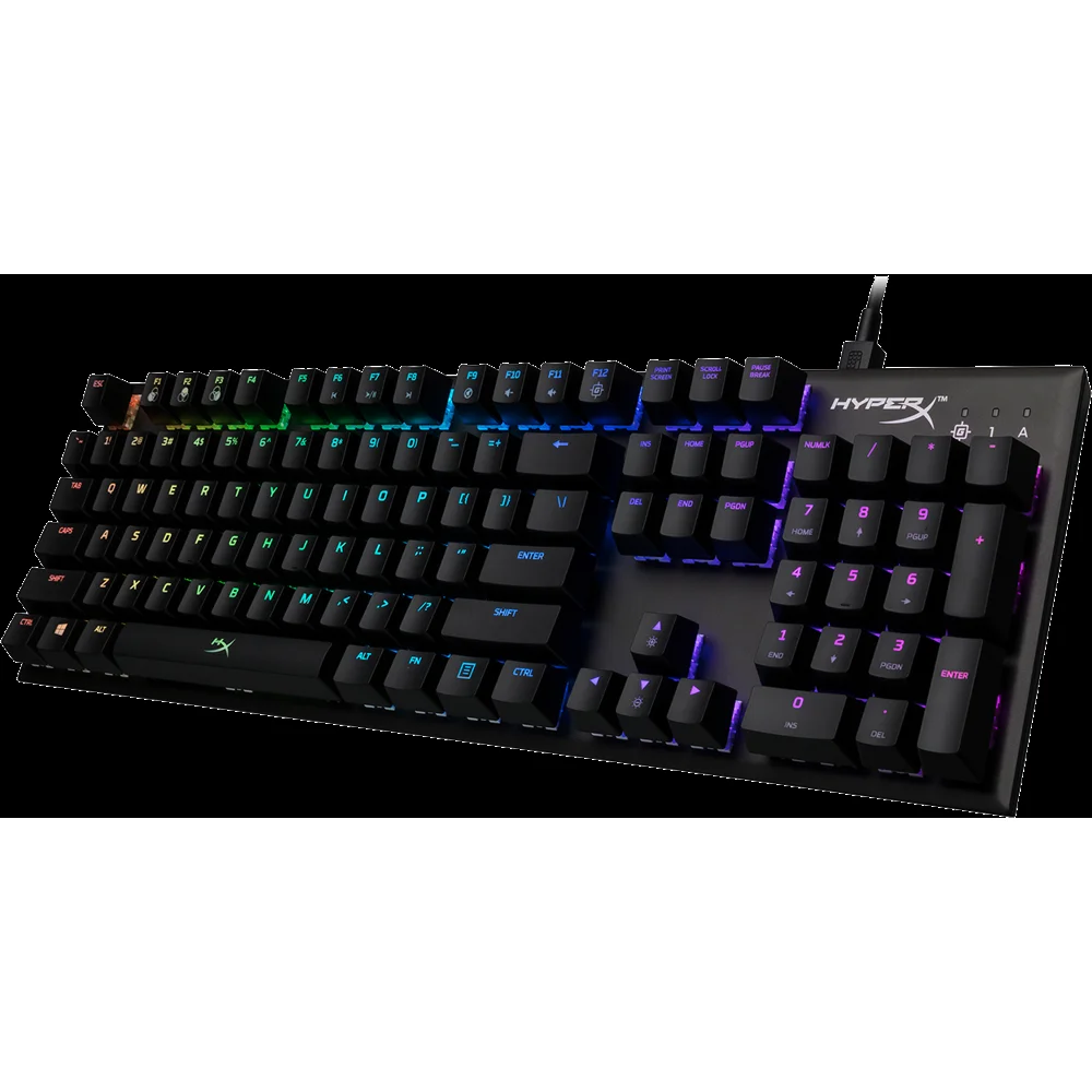Клавиатура HyperX Alloy FPS RGB HX-KB1SS2-RU механическая, Kailh Silver Speed, USB, подсветка RGB, цвет: черный