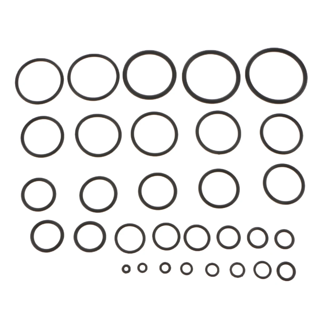 382 Pieces Rubber 30 Sizes O Rings Tap Washers Sealing Gasket with case Rubber Seal Assortment Kit SetRed