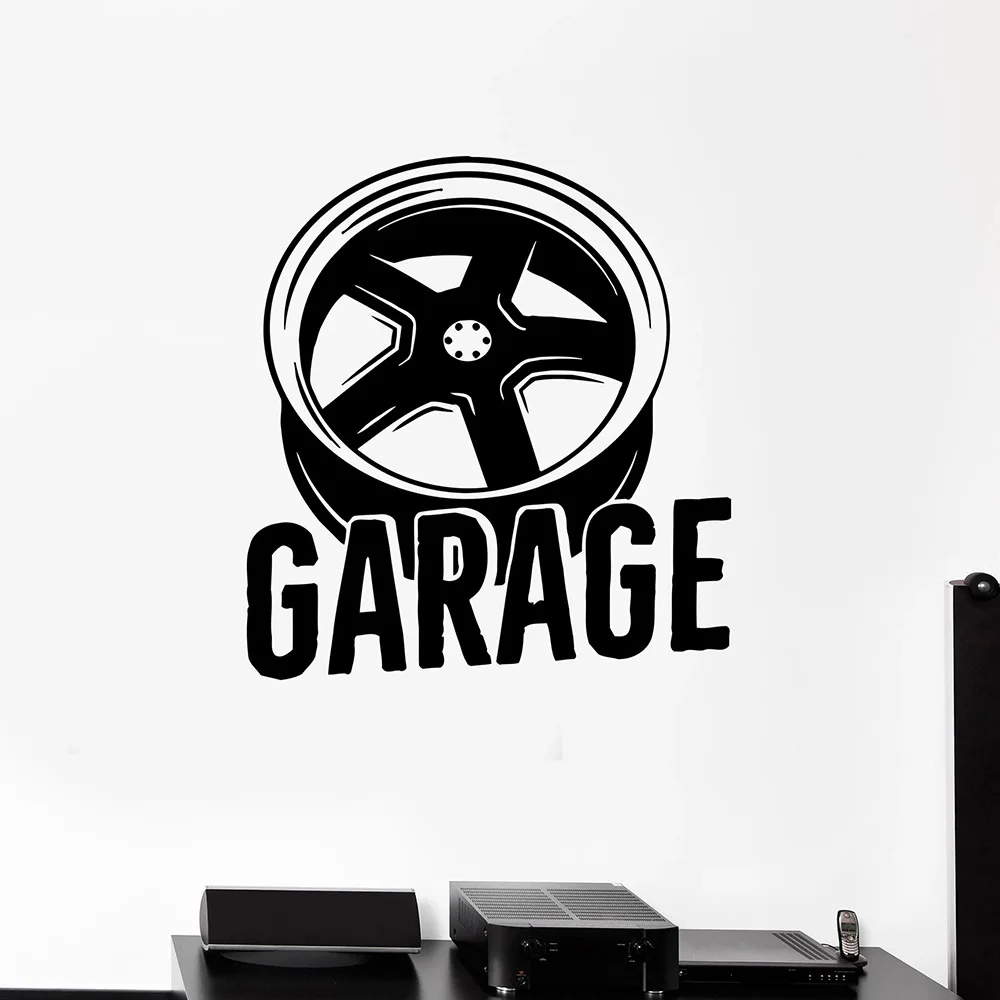 Переводная виниловая настенная наклейка для гаража, обслуживание автомобилей, большие наклейки на стену цитаты домашний декор гостиной C677