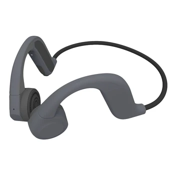 

Bone Conduction Headphones Bluetooth 5.0 8GB Memory Waterproof Wireless Sports Headphones(Gray + Black)