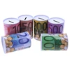 1Pc Creative Euro Dollar Metal Cylinder Bank Saving Money Box Home Decoration For Coins Deposit Storage Boxes Home Decoration 2